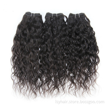 2019 New Arrival Brazilian Water Wave Curls Human Hair Extensions In Atlanta, Wholesale hair Weave Virgin Bundles
